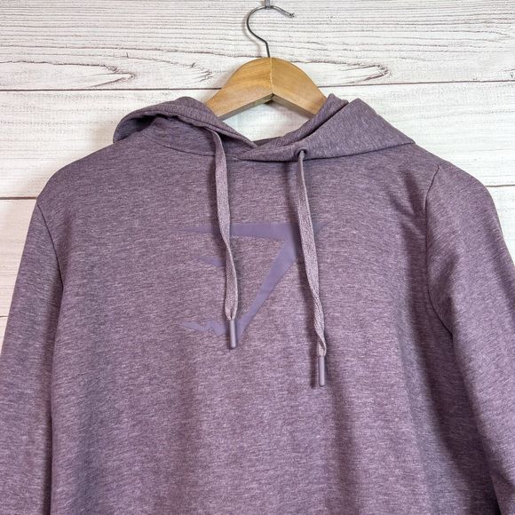 Gymshark Women’s Purple Cross Back Hoodie Pullover Sweater Size M - Picture 5 of 10
